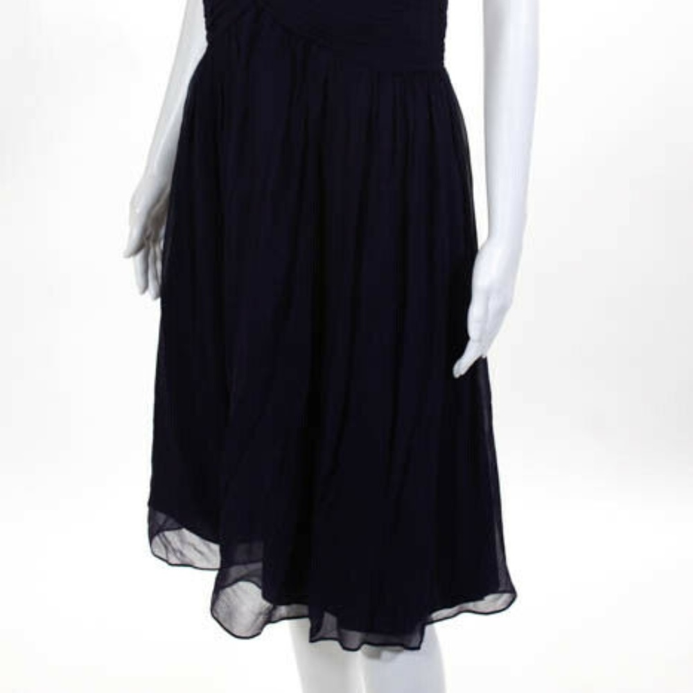 Donna Morgan Amethyst Silk NEW Sweetheart Dress 16 - Picture 4 of 8